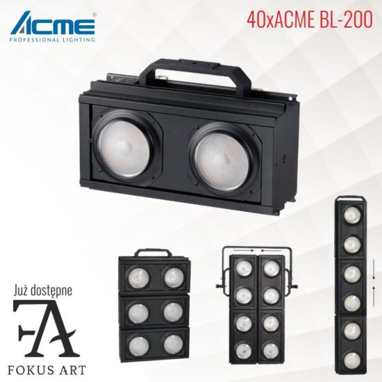 40x Blinder LED ACME BL-200 już w wypożyczalni FOKUS-ART Rental